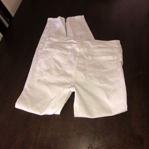 White High Waisted Skinny Jeans